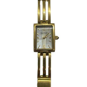 Waltham New York Quartz Women's Watch Gold Tone Stainless Steel WNY036 MOP
